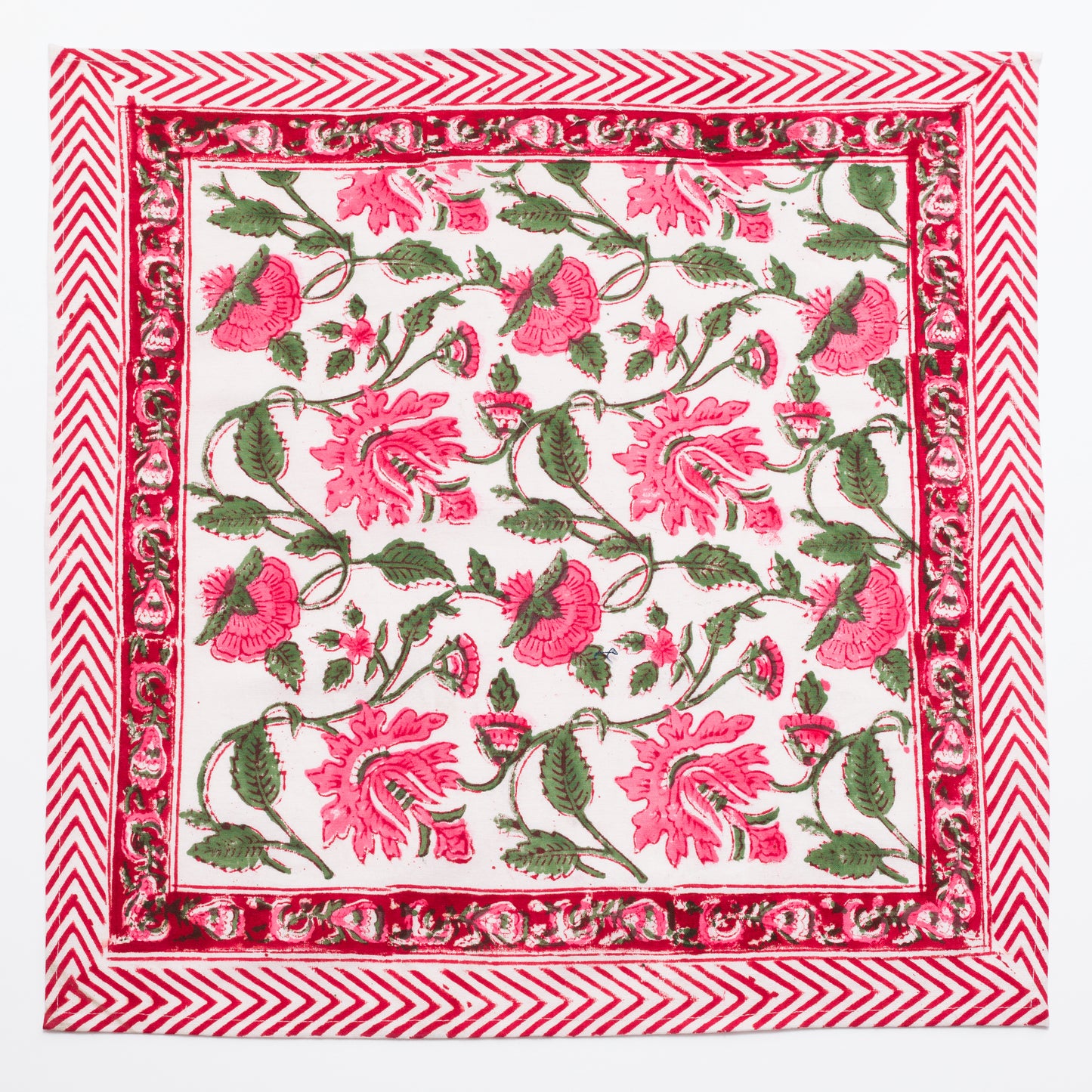 Pretty in Pink Block Printed Napkin set of four